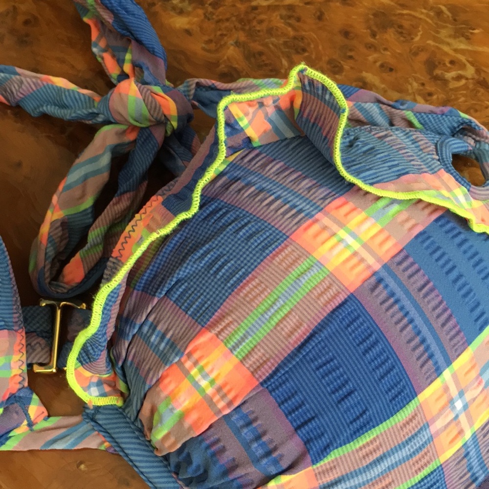 Plaid seersucker Bathing Suit! - Picture 4 of 4